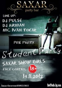 Pre-Party  .Party Bar SAXAR